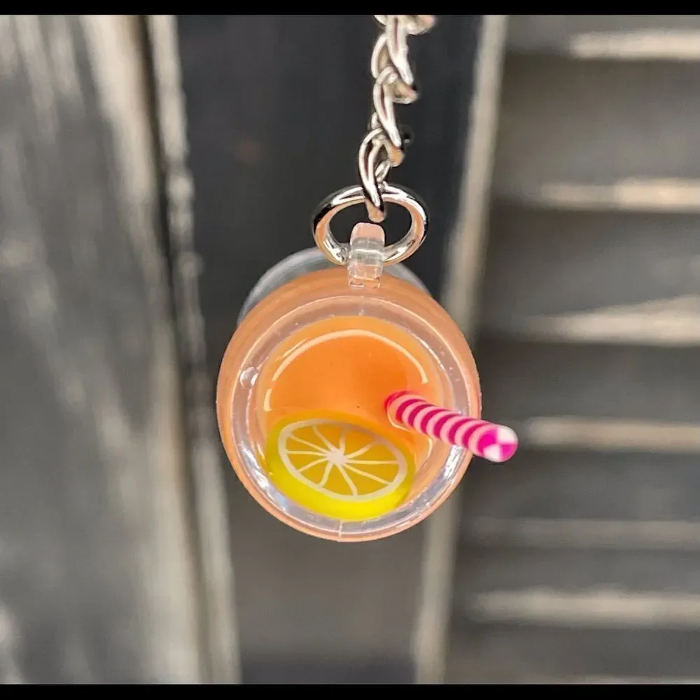 Orange Lemon Smoothie Goblet Keychain